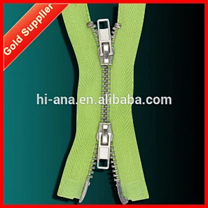 3# Brass Two Way Metal Zipper