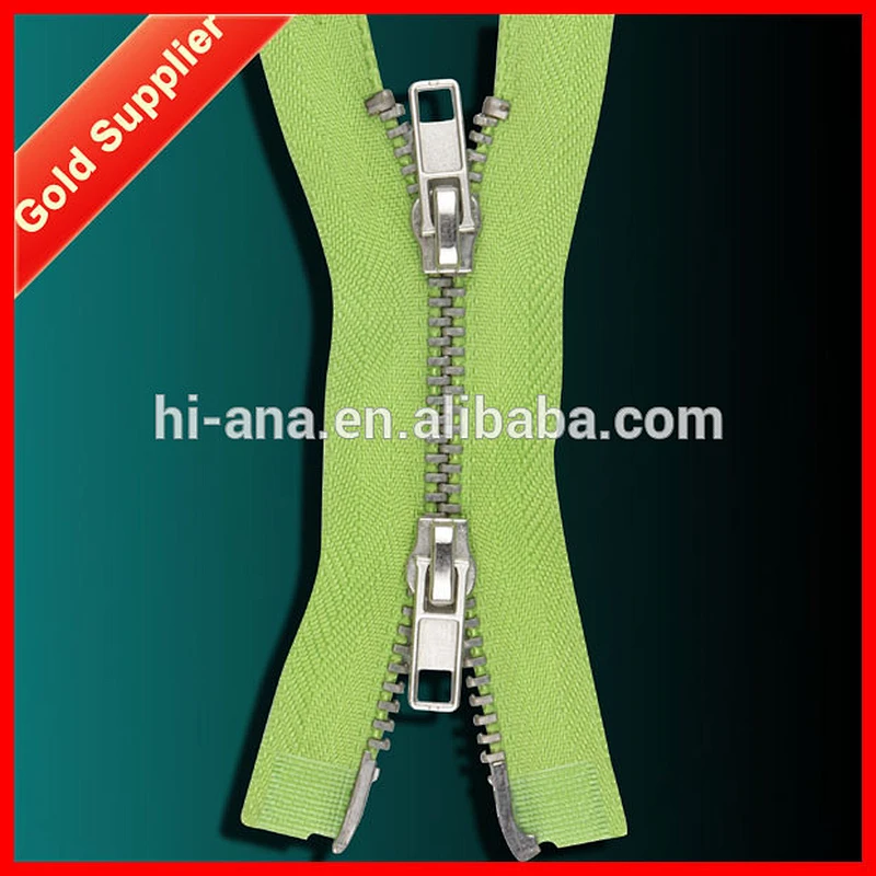 3# Brass Two Way Metal Zipper