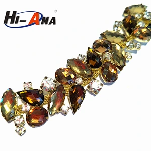 Cheap price china team Ningbo rhinestone mesh ribbon