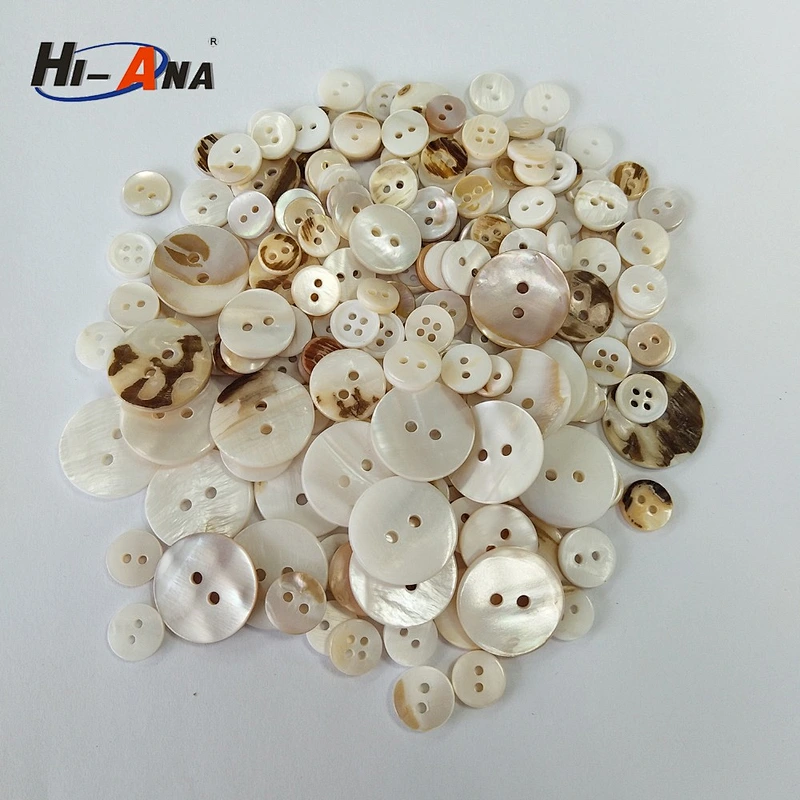 real shell buttons