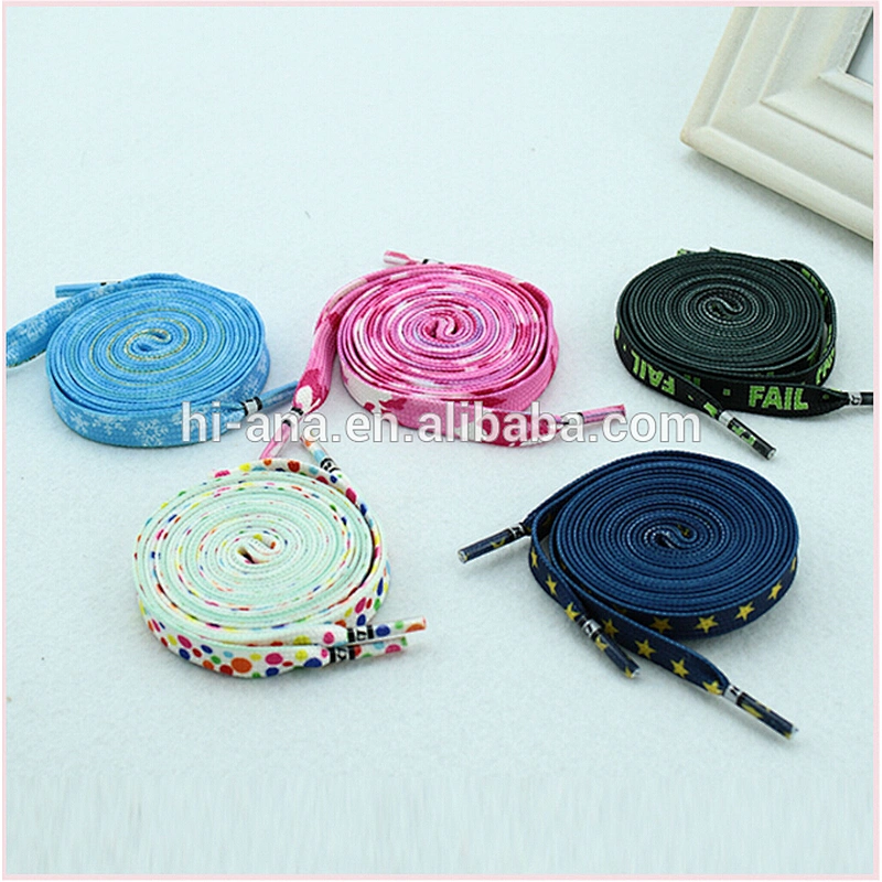 High - quality polyester star letters lace rope clothing accessories shoelaces