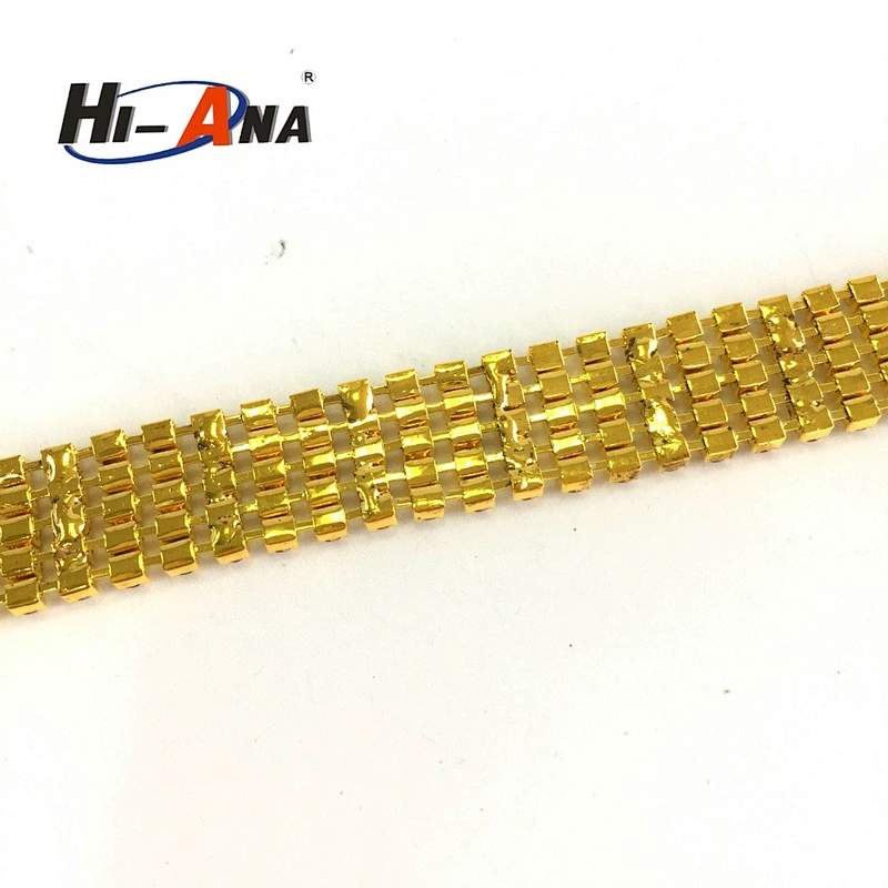 hi-ana rhinestone1 Trade assurance Good Price crystal rhinestone chain trim