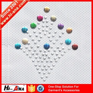 Over 95% accessories exported Color brilliancy wholesale rhinestone iron on transfers