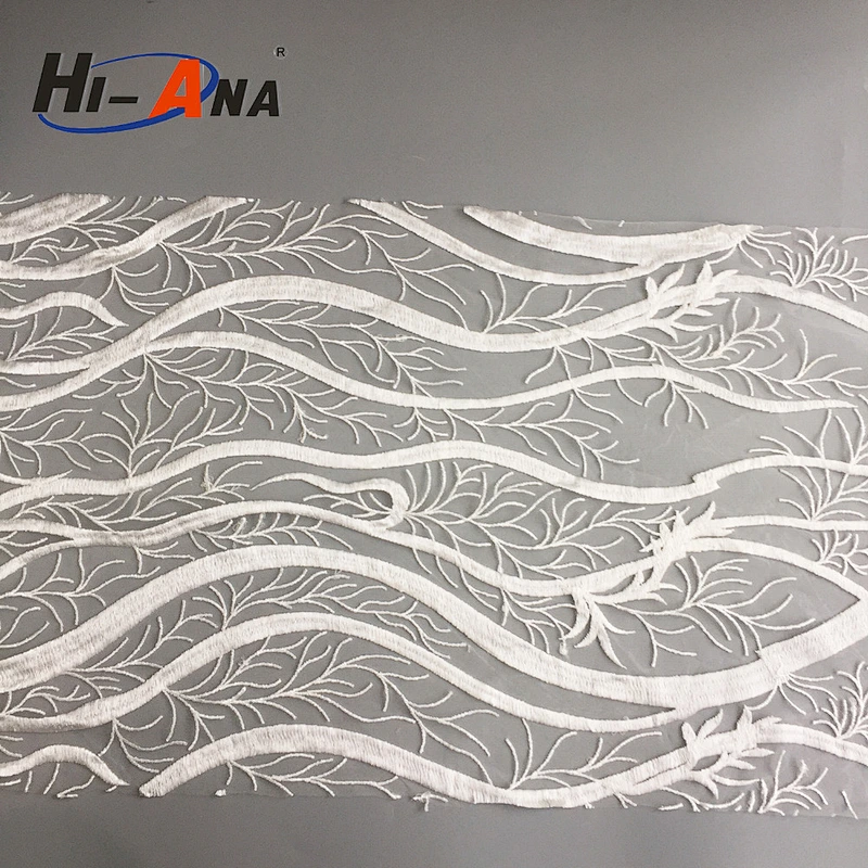 hi-ana lace1 Your one-stop supplier High quality white cotton lace embroidery fabric