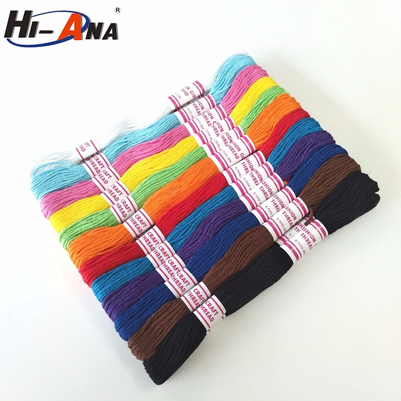20 QC staffs ensure the quality customised LOGO printed crochet cotton thread patterns