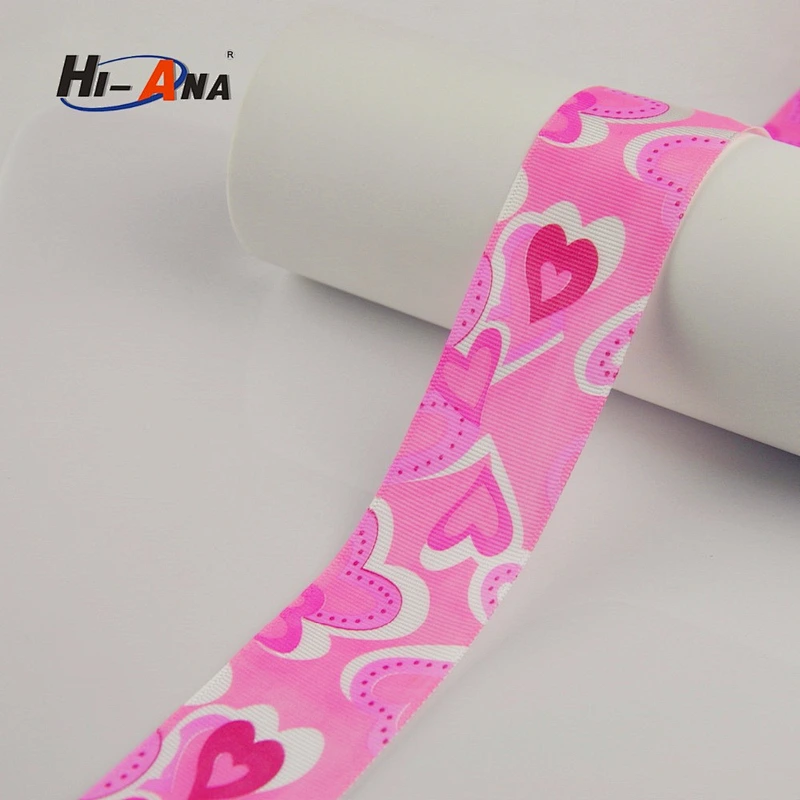 Familiar in oem odm factory Hot sale custom printed grosgrain ribbon