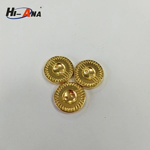 gold abs plastic plating button for coat
