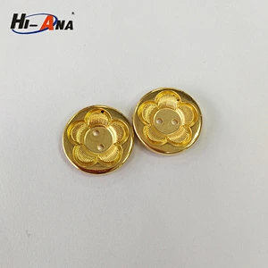 fashion button/gold buttons made plastic
