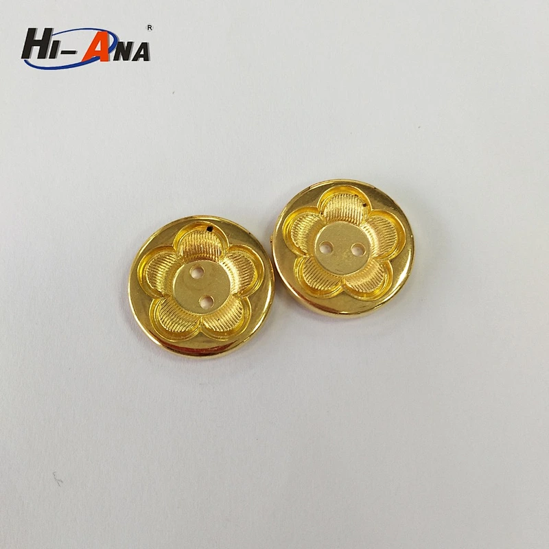 fashion button/gold buttons made plastic