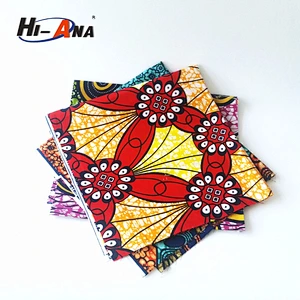 hi-ana fabric2 Strict QC 100% customized LOGO printed african fabric wholesale