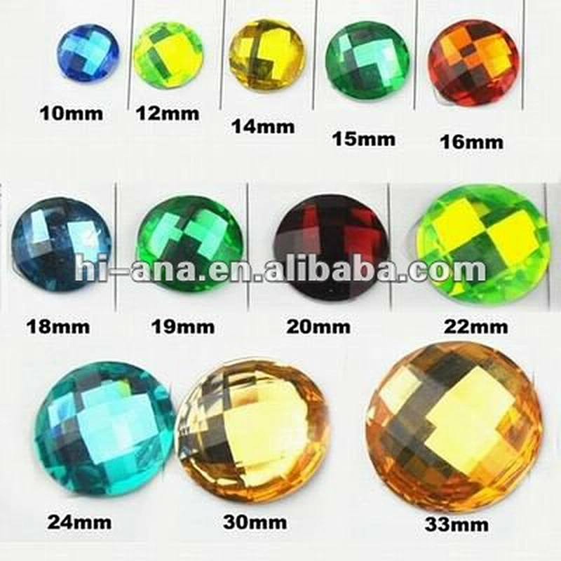 ROUND Fashion Resin stone without hole China supplier