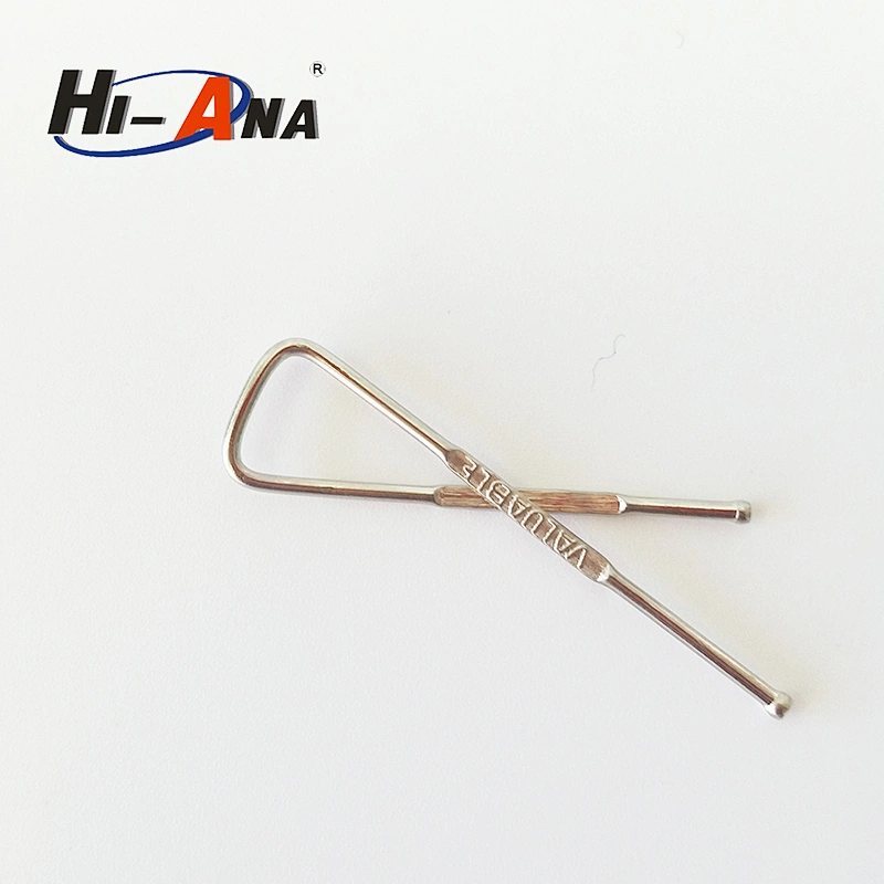 Metal clip for shirt packing