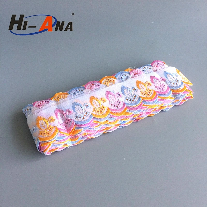 hi-ana lace1 5.5 million units monthly from a 15year upplier Hot sale tissue lace