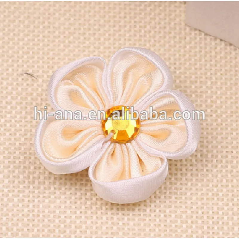 Two - color five - pointed diamond handmade bow small flowers ribbon small flowers ribbon