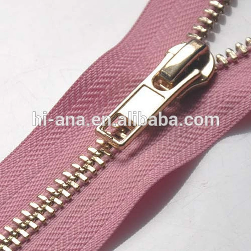 No 5 Metal Zipper Gold Teeth