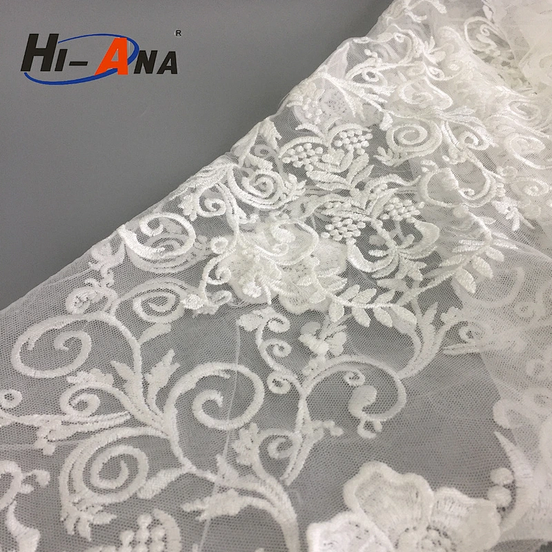 20 QC staffs ensure the quality Finest Quality embroidery french lace