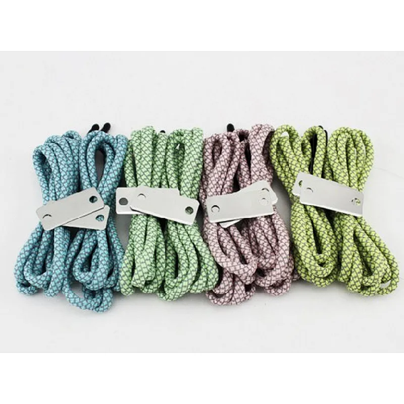Non - slip leisure sports shoelaces escape surviving shoelaces round of outdoor long play flint climbing shoes shoelaces