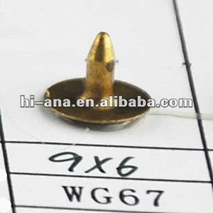 studs and rivets for bags size 9x6mm