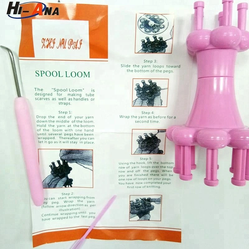 Fashion Plastic Spool Crochet Loom Knitter Knitting Yarn Wool Rope knitting loom