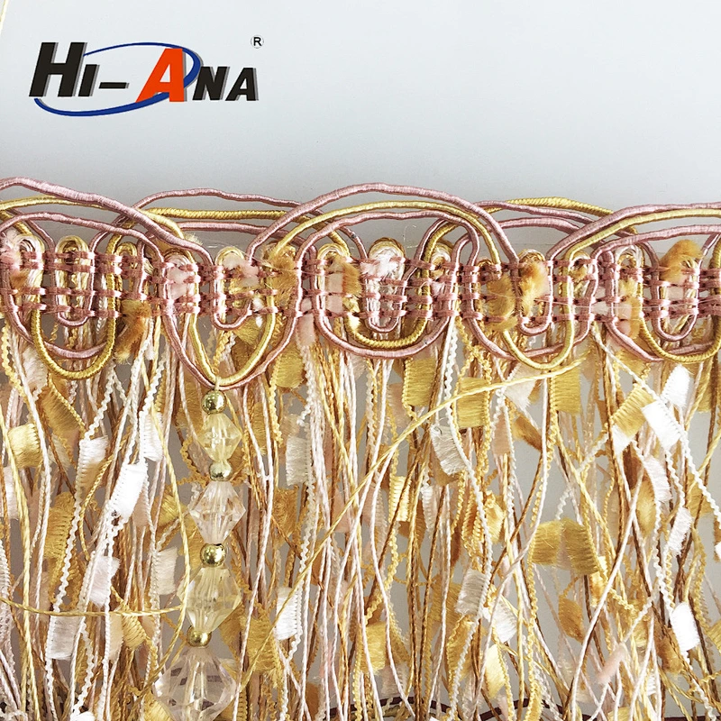 hi-ana trim1 Familiar in oem odm factory new design tassel fringe