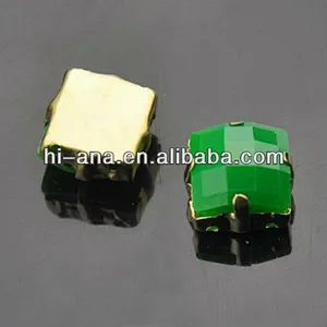 fashion resin rhinestone with metal claw
