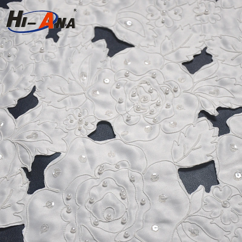 hi-ana lace1 Rapid and efficient cooperation Hot sale guipure embroidery lace fabric