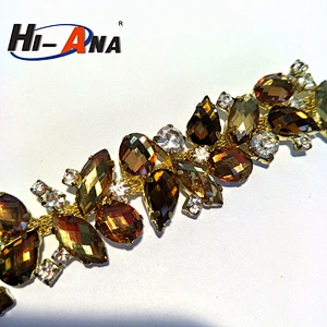 Cheap price china team Ningbo rhinestone mesh ribbon