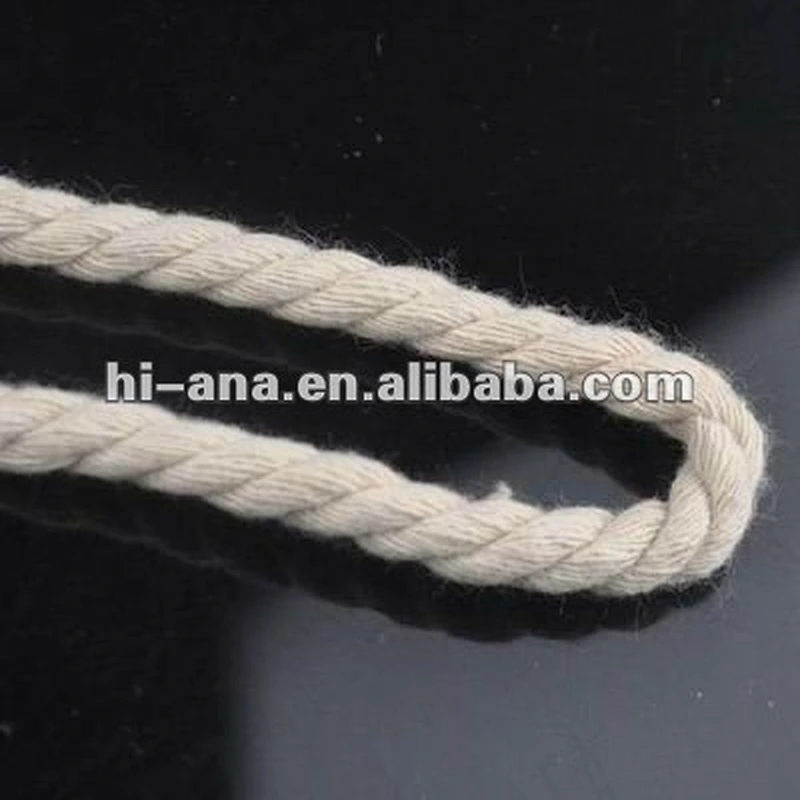cotton braided cord dia:5.5mm