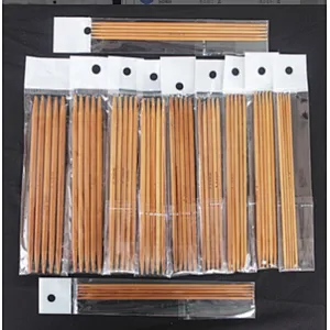 Bamboo knitting needle natural and carbonized color