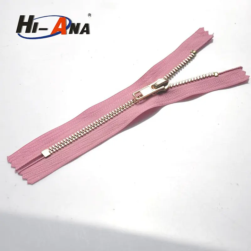 No5 Golden Brass Metal Zipper