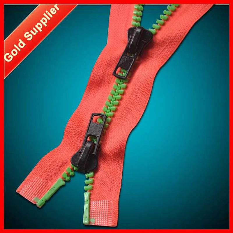 Open End Zipper Double Teeth