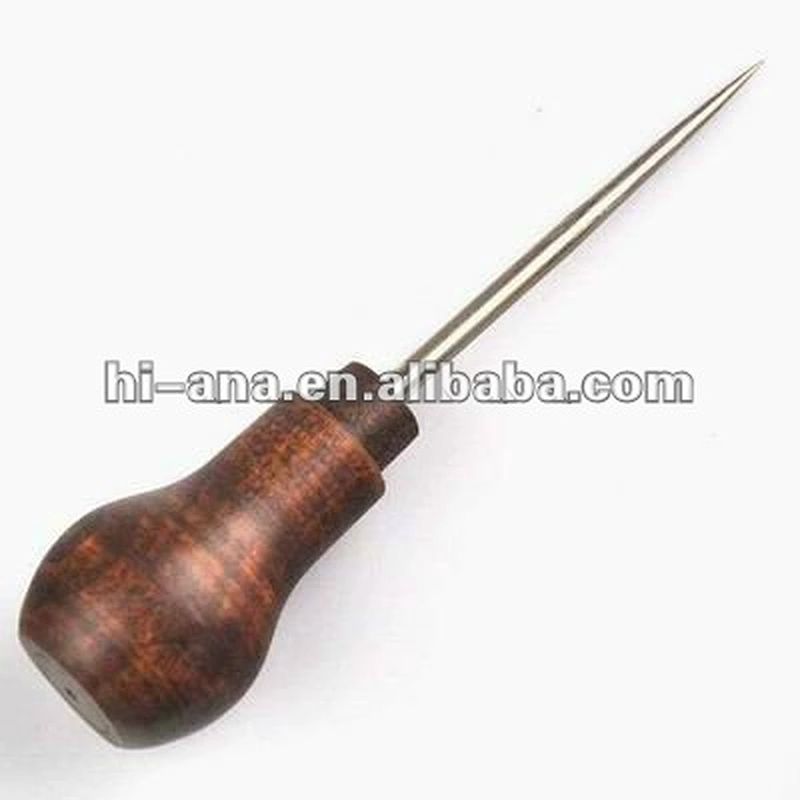wood handle awl for sewing