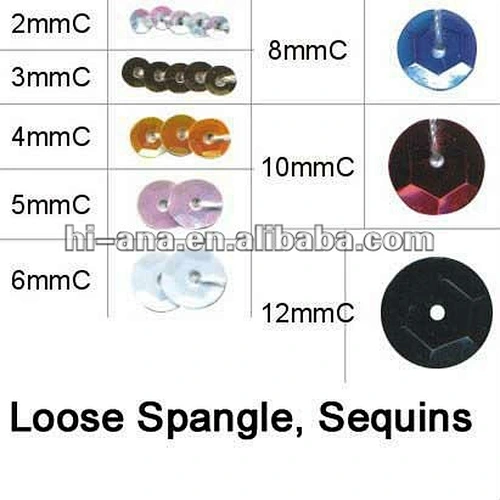 PVC ndentation spangle sequins