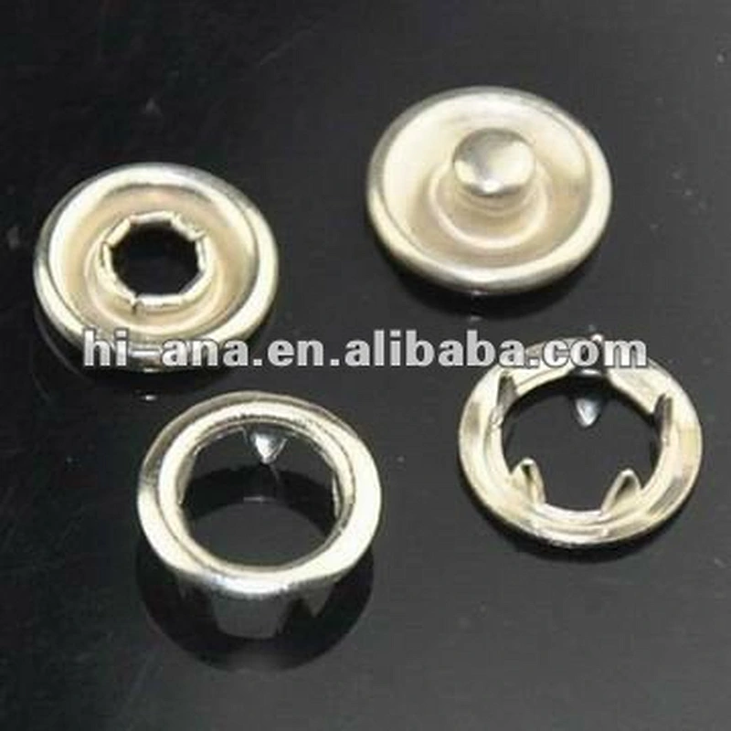 size 11.5mm metal prong snap button(4pcs/set) with hollow face China supplier