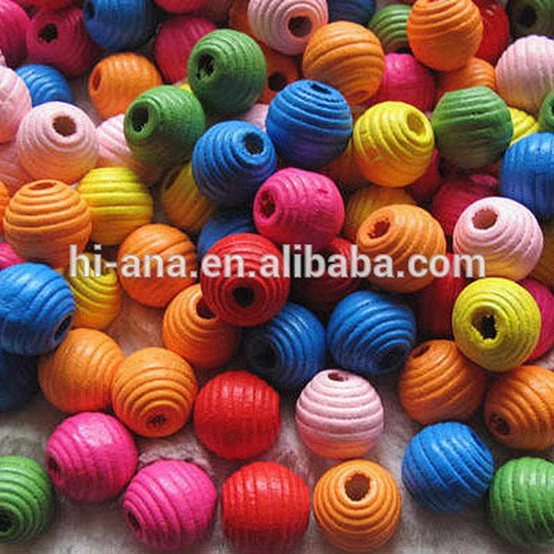 round wooden beads