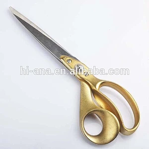 high quality golden handle cloth cutting scissor