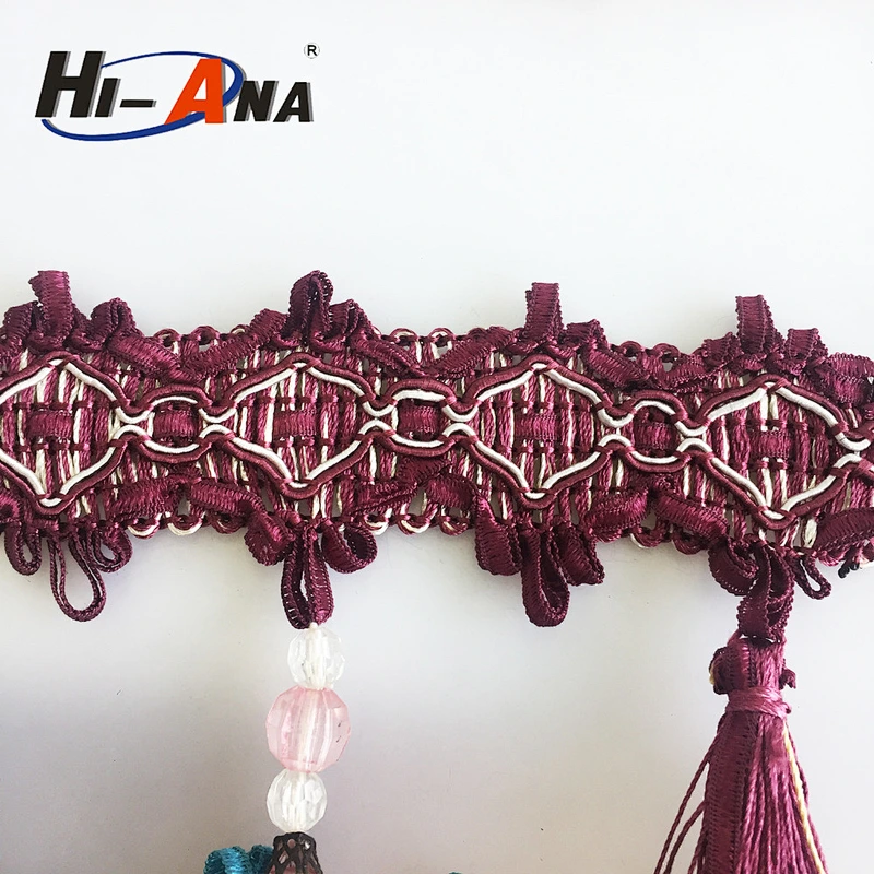 hi-ana trim2 ISO 9001 Factory Decorative wholesale tassel fringe