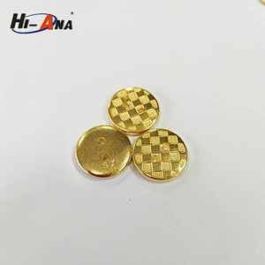 2 holes gold Plastic Button