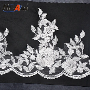 Over 95% accessories exported new style wedding embroidery lace fabric