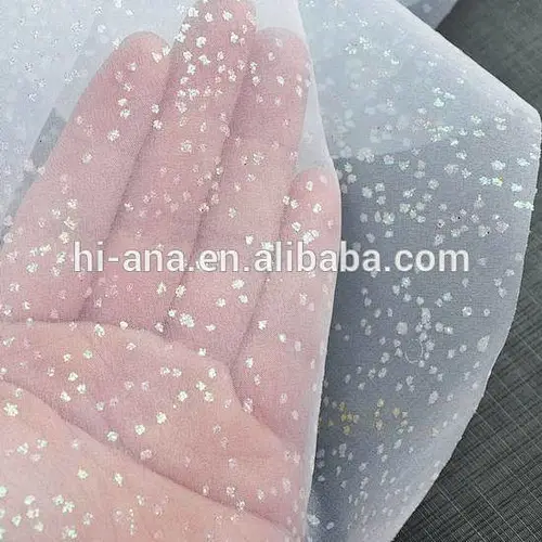 glitter chiffon fabric