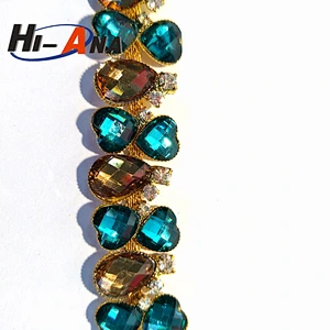 24 hours service online Wholesale Mixed rhinestone fabric by the yard
