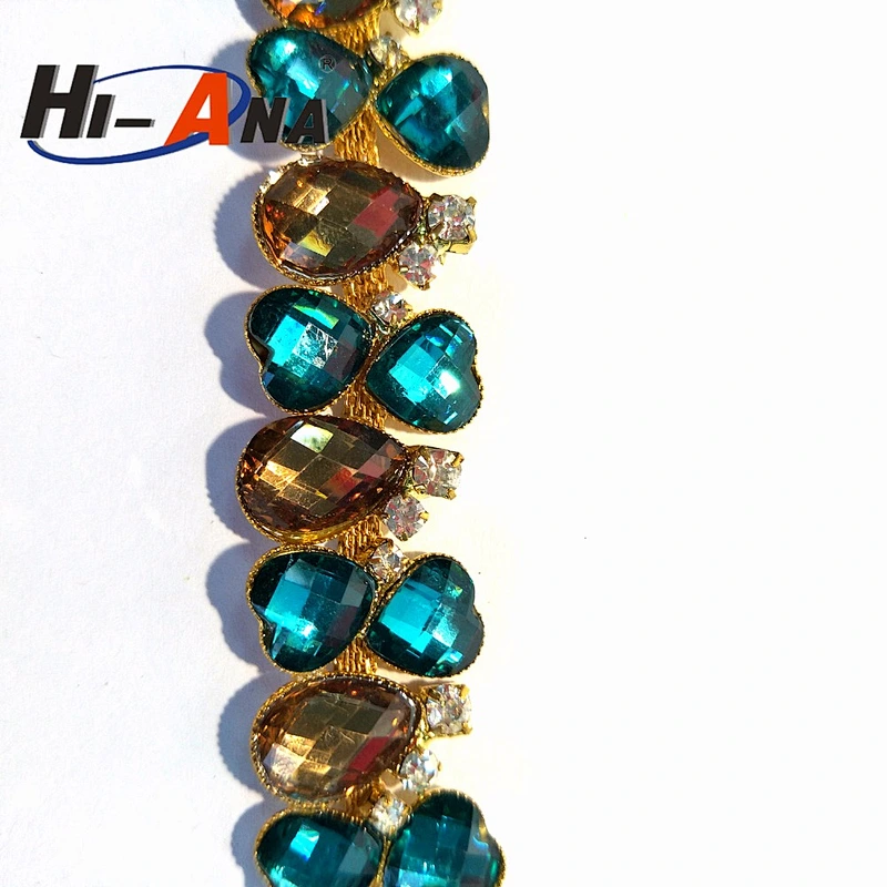 24 hours service online Wholesale Mixed rhinestone fabric by the yard