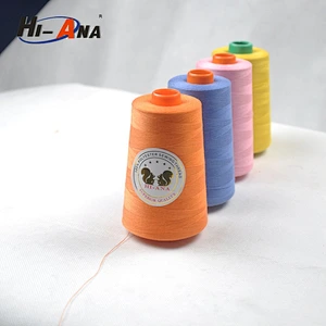 hiana thread3 Guick lead times for samples dyed sewing thread 40s/2 100 polyester