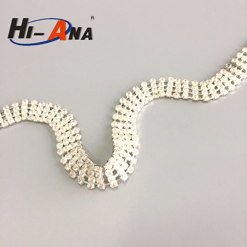 24 hours service online Custom Gift stretch rhinestone trim