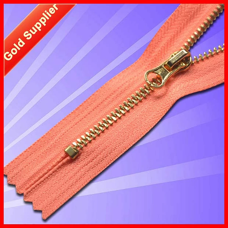 hi-ana zipper1 SEDEX Factory Cheaper gold metal zipper