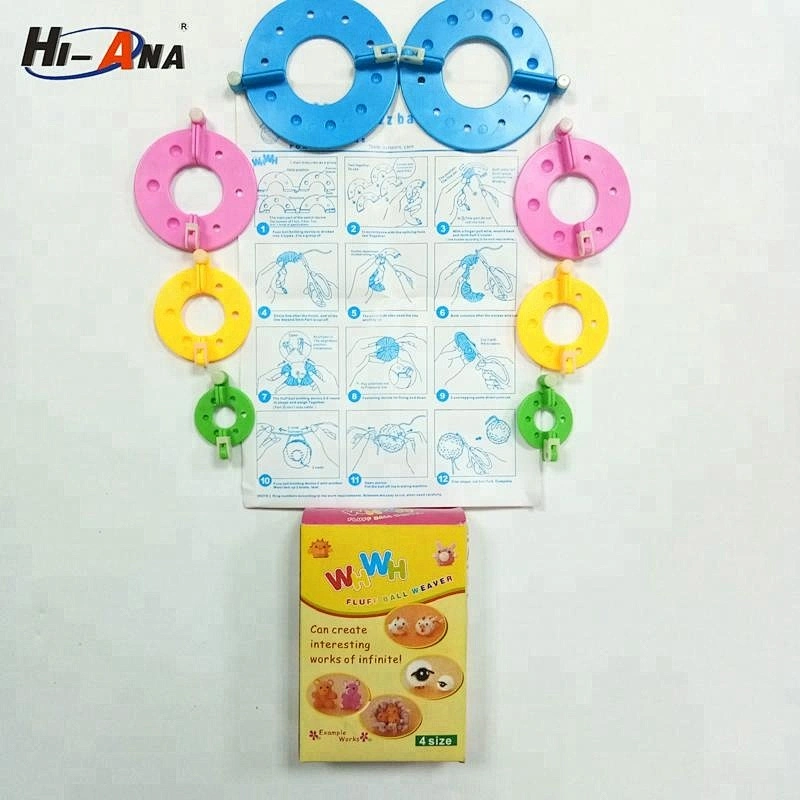 High Quality 4 Sizes Fluff Ball Weaver Needle Craft Knitting Loom DIY knitting loom