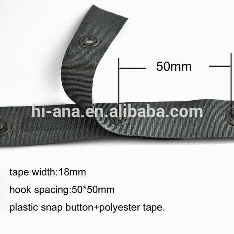 plastic snap tape