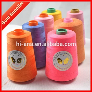 Fancy Colored 100% Polyester Sewing Thread 40/2