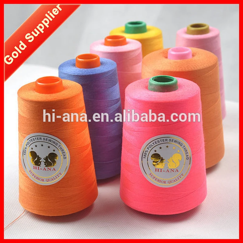 Fancy Colored 100% Polyester Sewing Thread 40/2