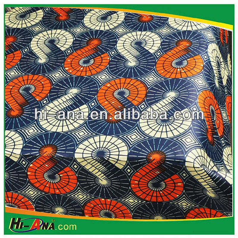 wholesales african real wax cotton fabric for party